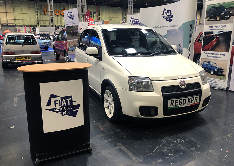 Fiat Motor Club stand at the NEC